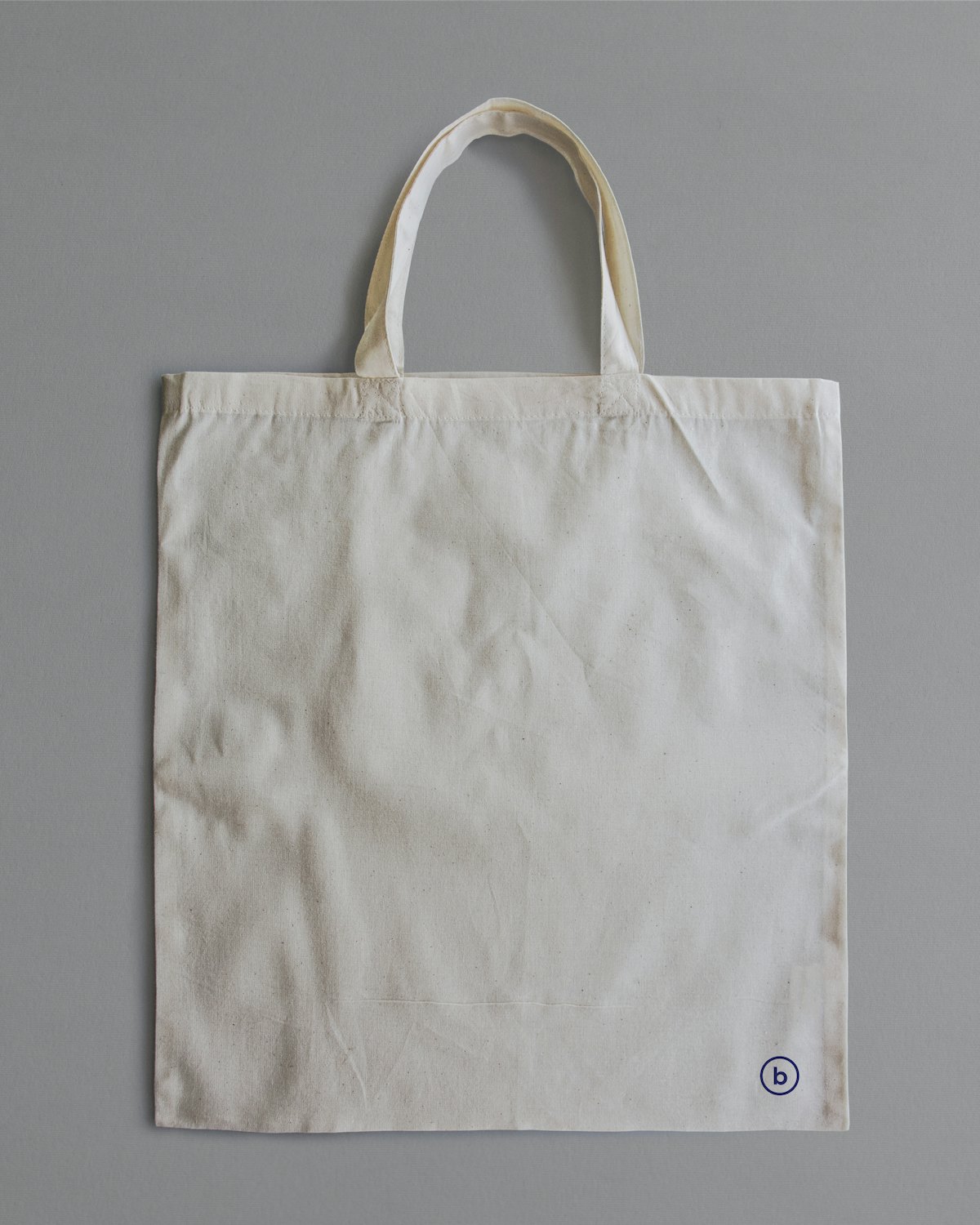 A cream canvas tote bag